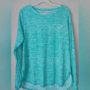 Tommy Bahama Active Long Sleeve Relaxed Rashguard Swim Shirt - Teal Size XL